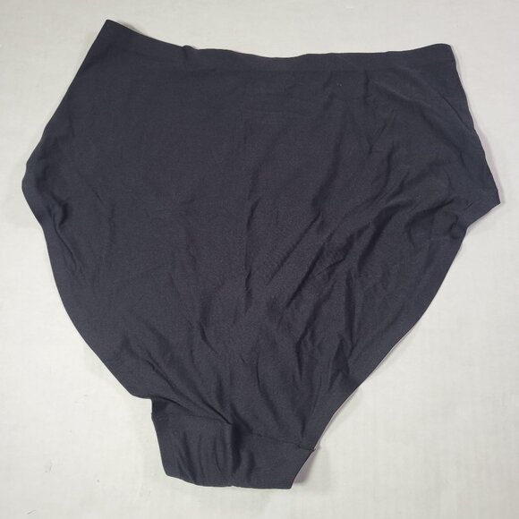 Truekind Black Seamless Stretch Mid-Waist Brief #51422 Size 0 - 14 - Picture 3 of 3